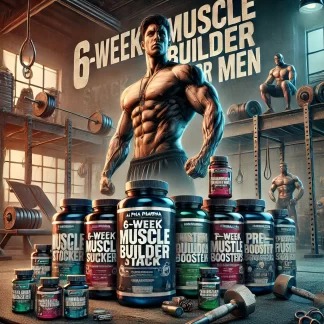 6-WEEK MUSCLE BUILDER STACK FOR MEN (Alpha Pharma, Himalaya)