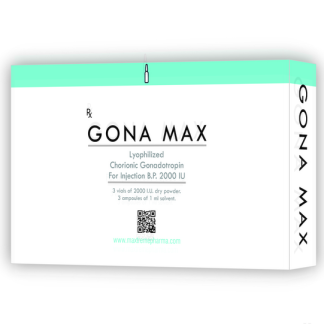 Gona-Max. HCG, 15000IU (3 vials of 5000IU each)