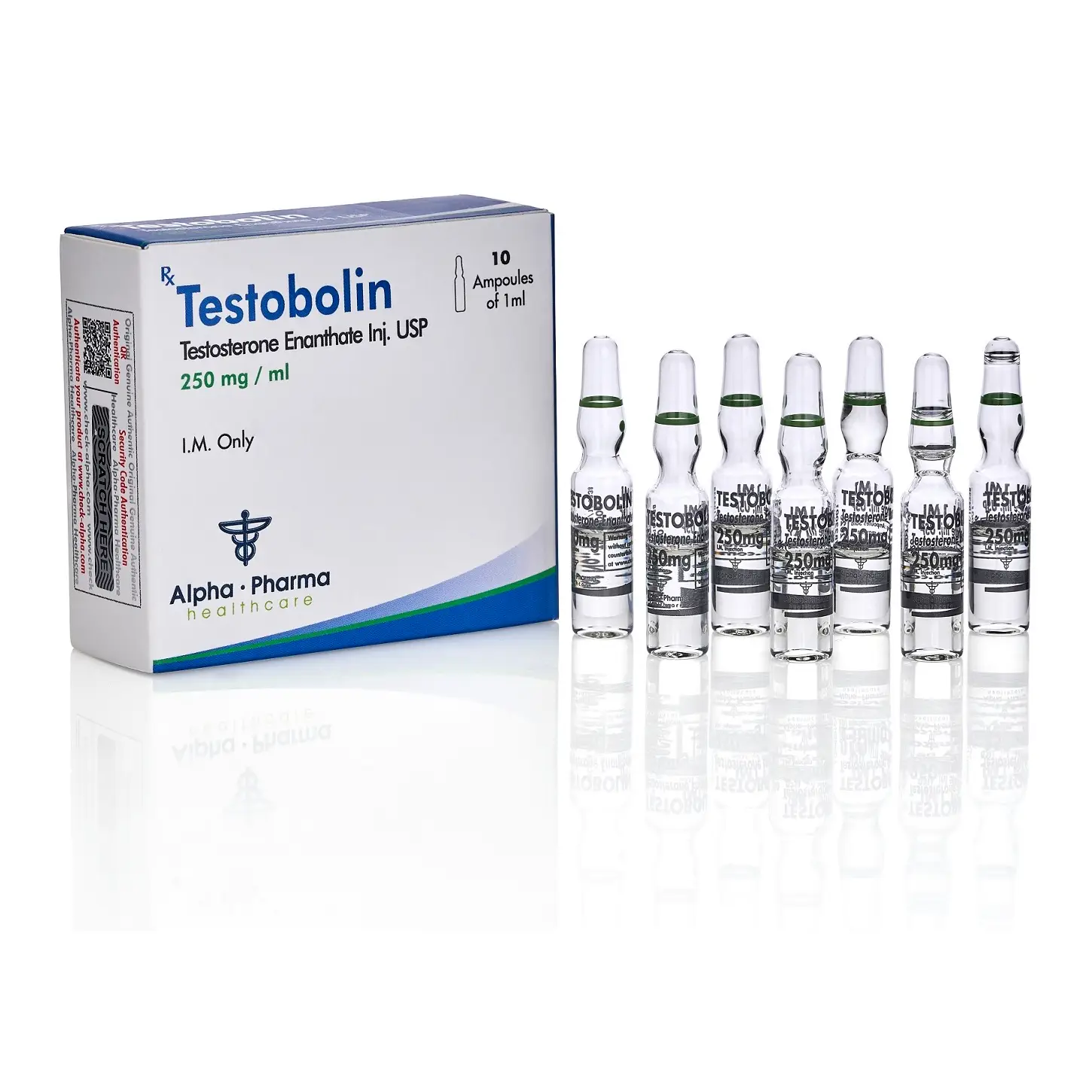 Buy Testosterone Enanthate Injection Alpha Pharma Testobolin (ampoules)